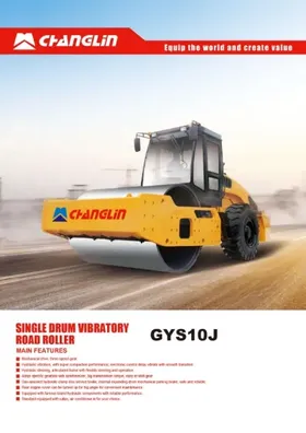 GYS10J Single Drum Vibratory Roller / Soil Compactor
